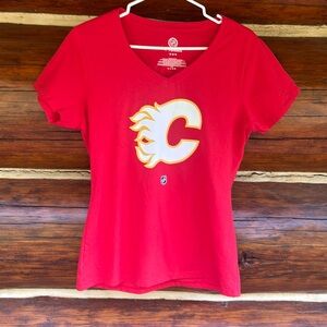 NHL Fanatics Calgary Flames Women’s Crew Neck Shirt